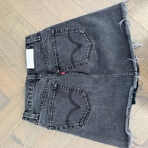 Re/Done Levi’s Black Denim Mini Skirt 30